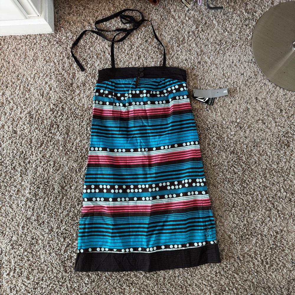 NWT Y2K Volcom Halter Dress